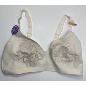 Women's Bali DF6564 Beauty Lift Gravity Defying Wirefree Bra Ivory 42DD